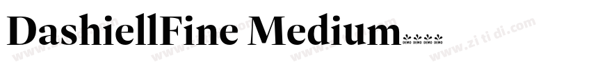 DashiellFine Medium字体转换